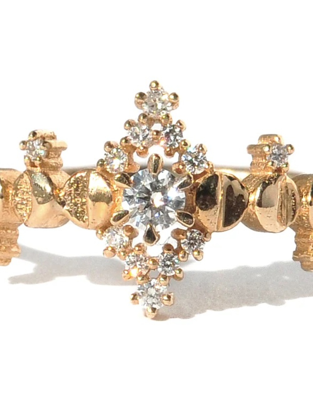 Sofia Zakia Cosmic Witch Ring - 14K Yellow Gold 0.05 ct diamond - Size: 7.5